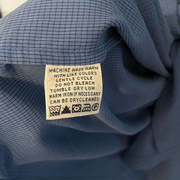 Indigo Palm Men's Blue Checkered Shirt - Picture 4 of 6